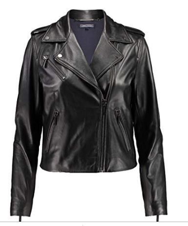 Tommy H Women's Venus Classic Ltr Biker Jacket. New with price tag,  str 12.