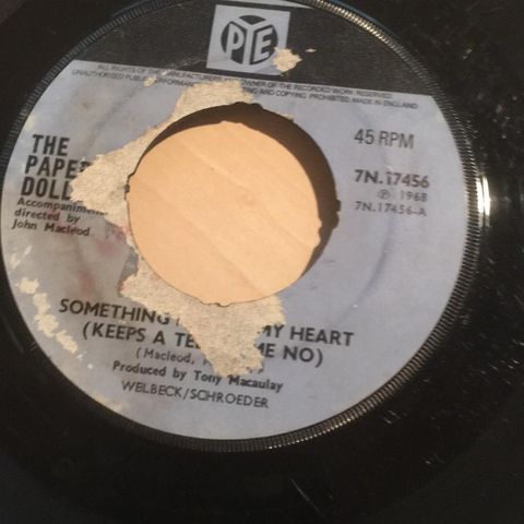 The Paper Dolls* -    Something Here In My Heart (Keeps A Tellin' Me No)
