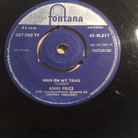 Rikki Price - Mr. Blue ( Vinyl, 7"1959)