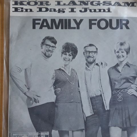 Family Four - Kør Langsamt - En Dag i Juni -  Single