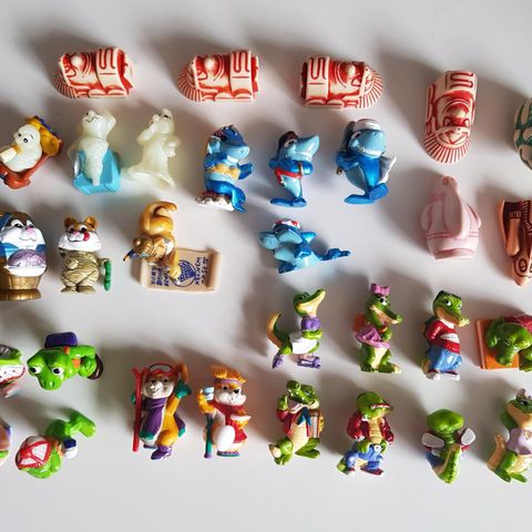 Kindereggfigurer fra 90-tallet