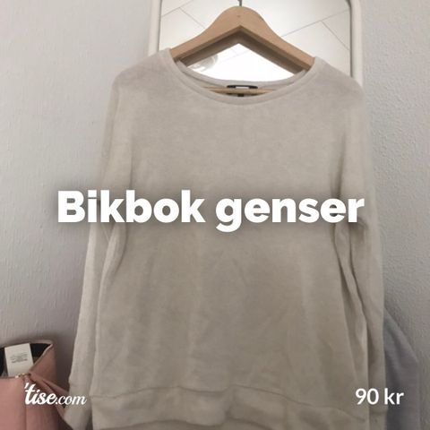 Hvit Bikbok genser