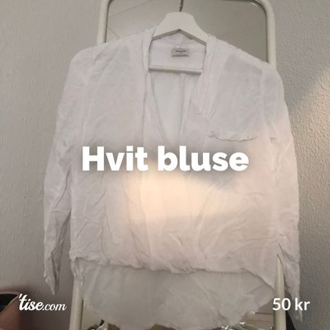 Hvit bluse