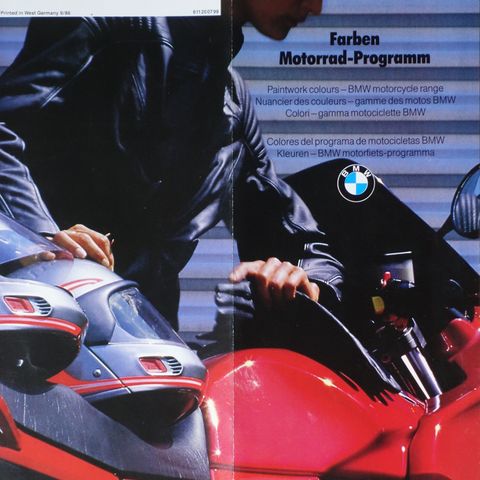 BMW MC farvekart 1987