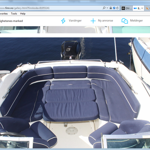Solseng til  Båt  Bella 621DC ( SUNBED) helst  i  blått stoff  ønskes kjøpt