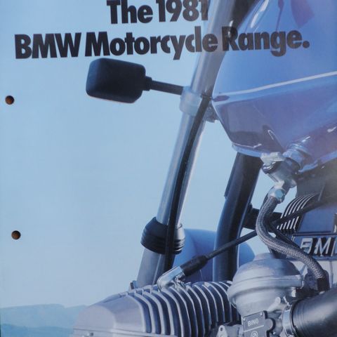 BMW 1981 MC range brosjyre