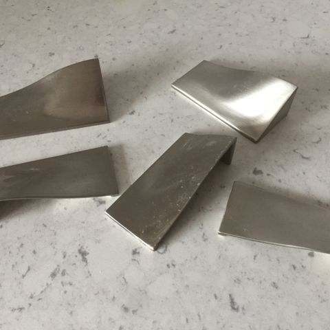 Set of 5 Stainless Steel Curved Cupboard / Drawers Handles