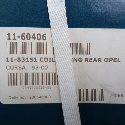 Coil Spring (fjær sett) rear Opel Corsa 93-00