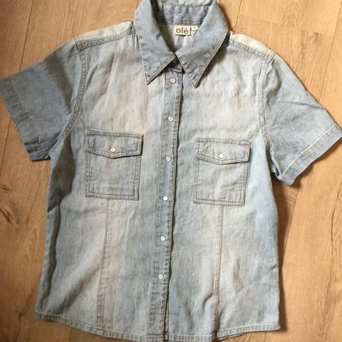 Skjorter Topper Clara Denim,Share Female,BikBok,O`le XS/S/M Ny