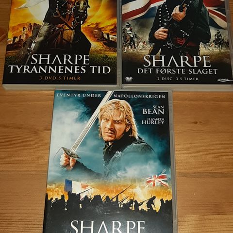 Sharpe: Classic Collection(DVD)norsk tekst