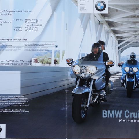 BMW Cruise R1200 CL/ C brosjyre 08/2002