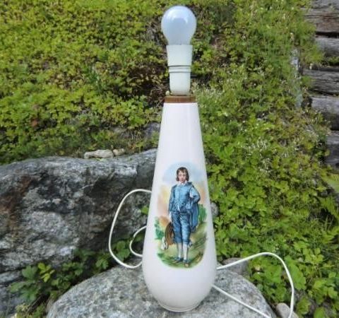 Vakker  lampe fra Kråkerøy keramikk