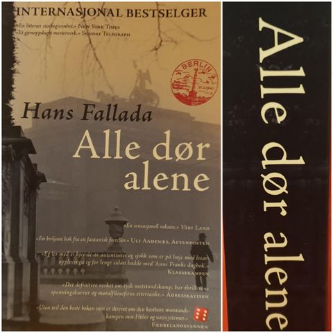 BOK  - HANS FALLADA/ ALLE DØR ALENE 