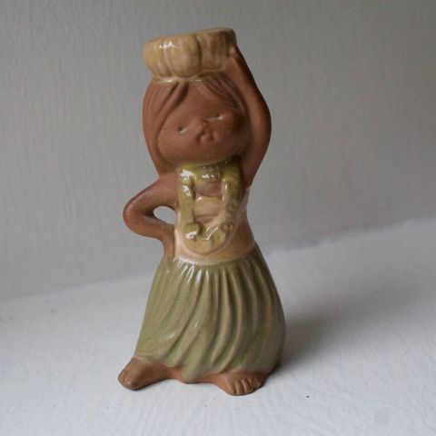 Figur sydhavspike keramikk vintage