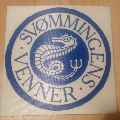 Svømmingens Venner klistremerke fra 80-tallet