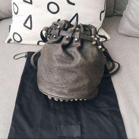 Statement veske fra designer Alexander Wang Bucket Bag Diego