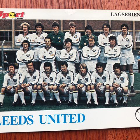Leeds United Fotballkort Lagserien Sport i bilder 1979/80 selges!