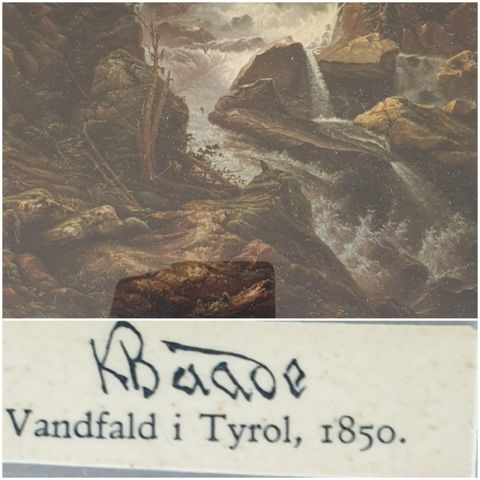 BILDE/TRYKK AV VANNDFALD I TYROL/ 1850