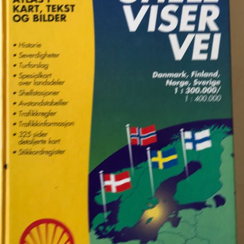 SHELL VISER VEI- veibok for Norge, Finland, Danmark og Sverige