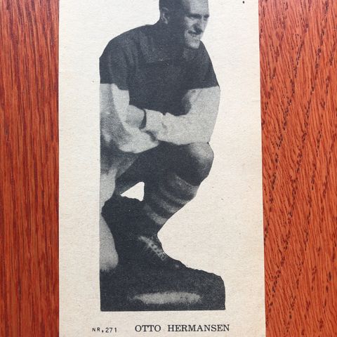 Otto Hermansen Viking Samlebilde fotballkort fra 50-tallet selges