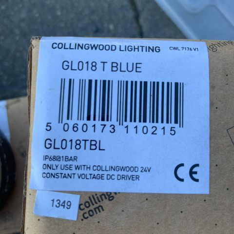 LED spotter IP68 Collingwood GL018 T blue