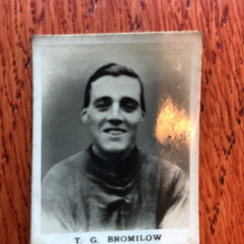 Originalt Liverpool fotballkort fra 1925 Tom Bromilow selges!