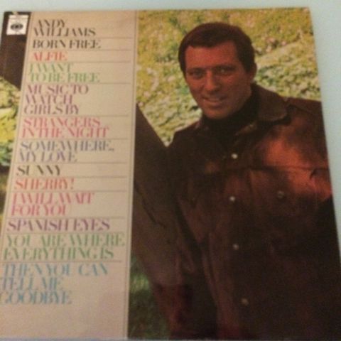 Andy Williams Vinyl lp plater fra 60-70 tallet