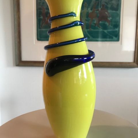Håndlaget Tango vase fra Tsjekkia for Loetz
