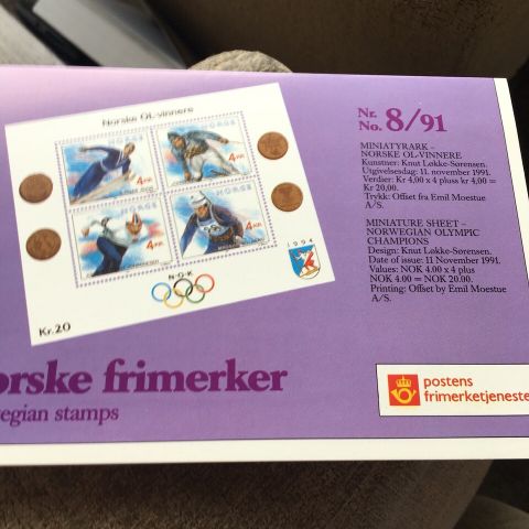 Norske frimerker 1991