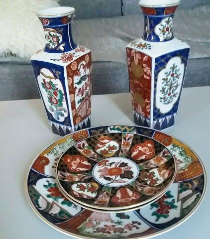 Golg Imari Japansk porselen