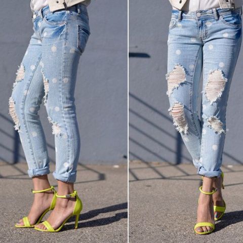 Marc Jacobs polkadot jeans str 28