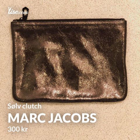 Marc Jacobs sølv clutch