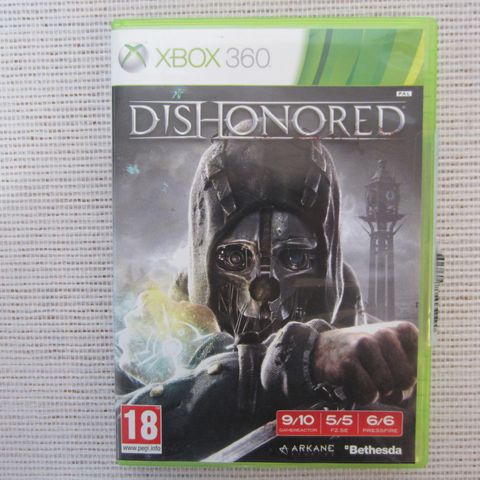 Xbox 360 Dishonored - Spill fra 18år i Top Tilstand incl Manuell