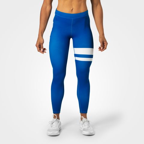 Varsity Stripe Tights - Strong Blue, Better Bodies tights