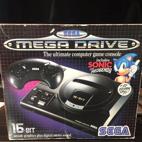 Sega megadrive i original eske