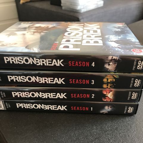 DVD TV-serien Prisonbreak 4 sesonger selges samlet
