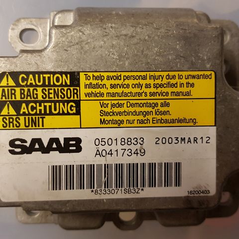 Saab 9-3 Airbag sensor / SRS unit