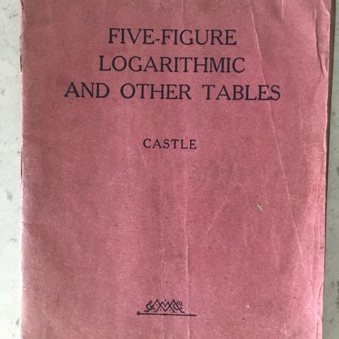 Vintage WW2 1942 Five-Figure Logarithmic & Other Tables