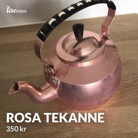 Triangel rosa tekanne