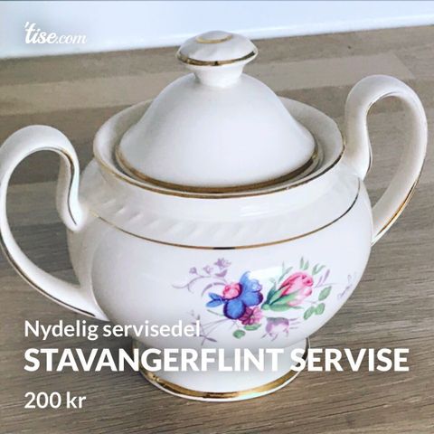 Stavangerflint sukkerkopp