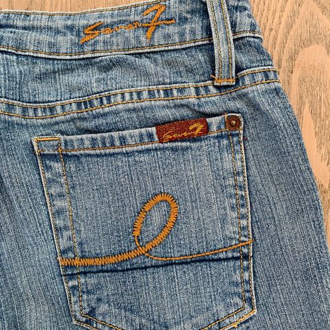 Vintage! Fin LOW waist Seven7 bukse - Seven vintage olabukse - jeans str 26