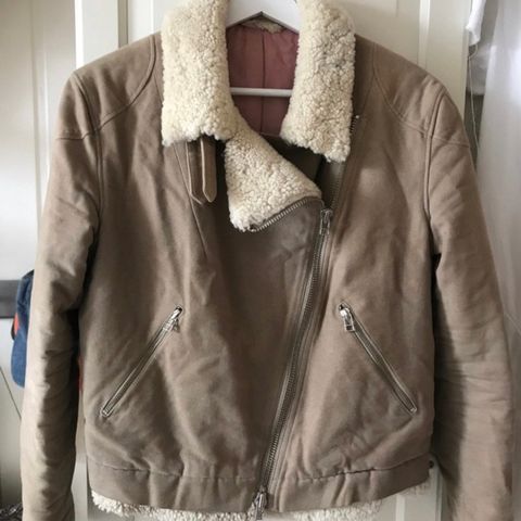 Acne aviator/sherling jakke