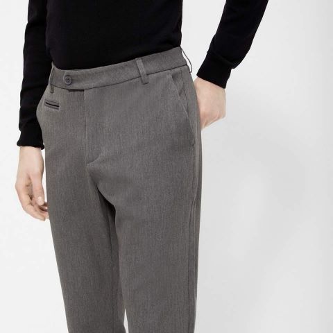 Les Deux Slim Fit Suit Pant grey/grå