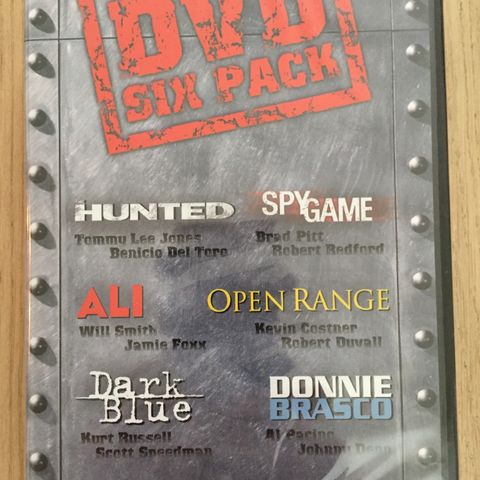 DVD Six Pack (ny i plast), norsk tekst