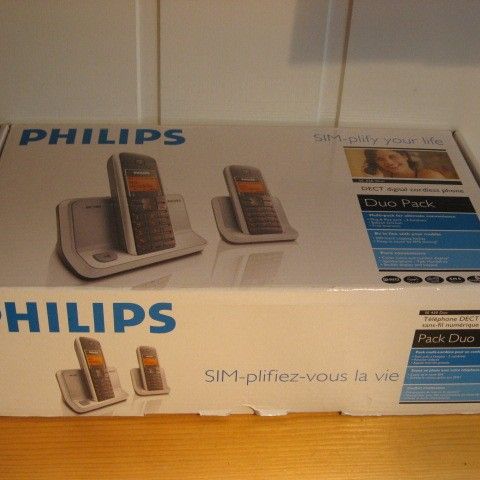 Philips Duo trådløse telefoner