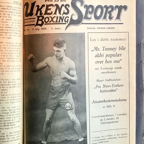 Ukens Sport fra 1928 og 1929 årganger