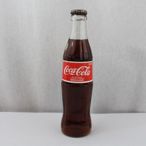 Coca-Cola glassflaske fra Danmark 1986