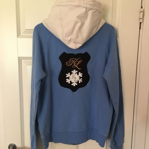KL zip-up hoodie m/ stor patch