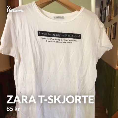 Zara T-skjorte