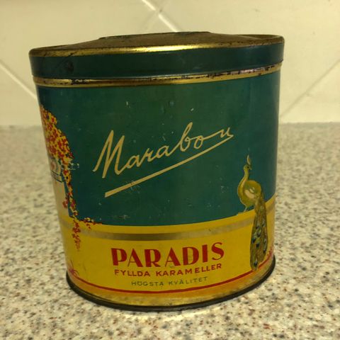 Gammel boks, Paradis Marabou RESERVERT